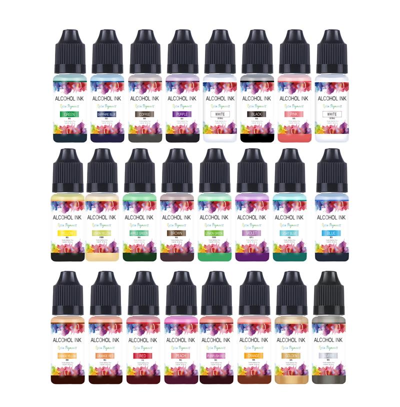 10ml/Bottle 22Colors Alcohol I - Resin Dye Alcohol ulasan dan harga