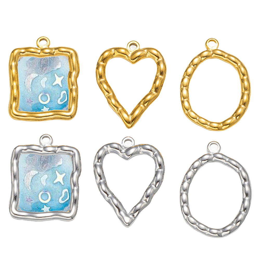5pcs Stainless Steel Heart Rou - Resin Craft Material ulasan dan harga
