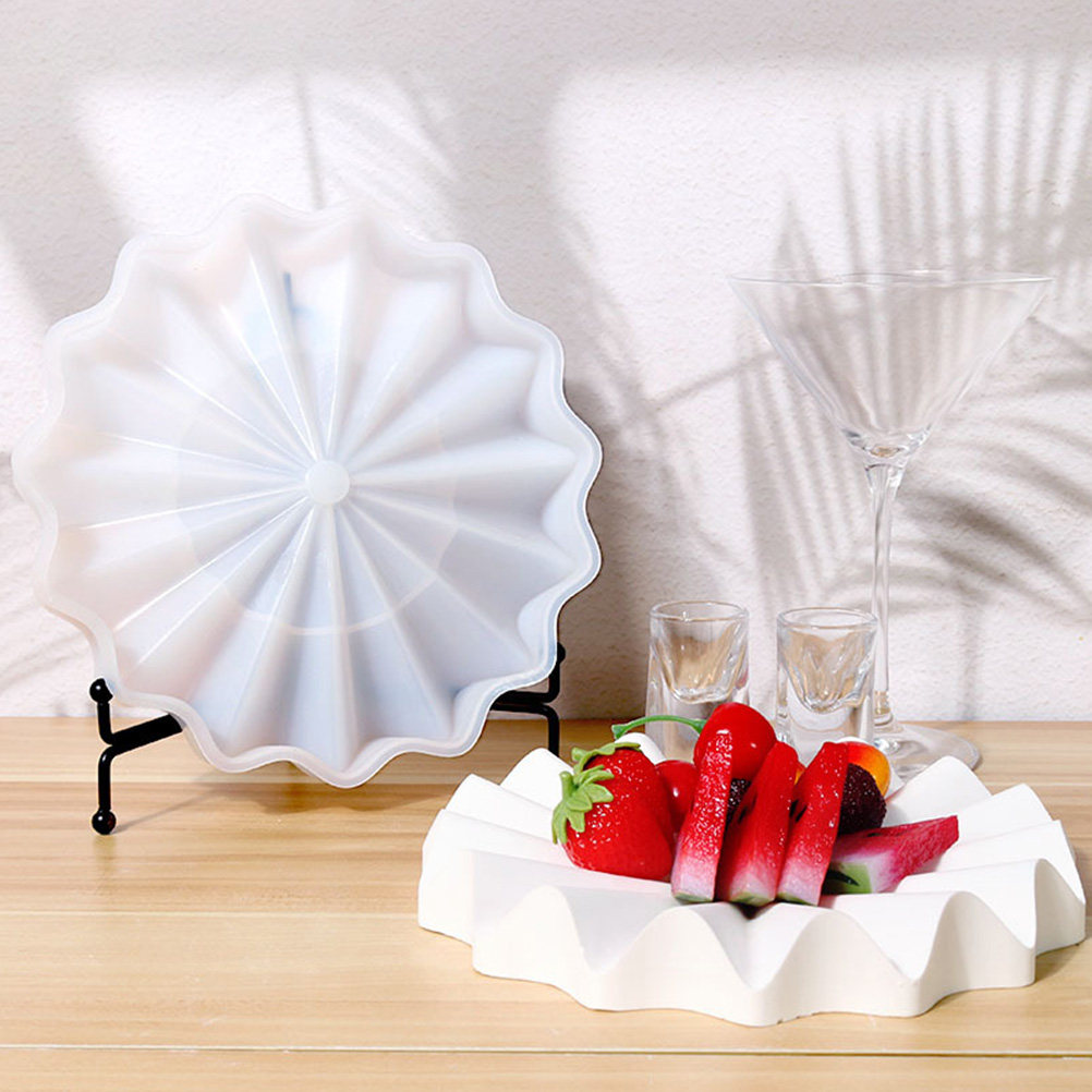 Premium Flexible Silicone Wave - Serving Tray Mold ulasan dan harga