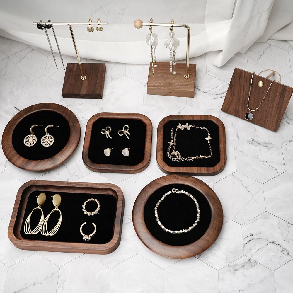 Simple Geometry Wood Rings Tra - Wood Ring Blank ulasan dan harga