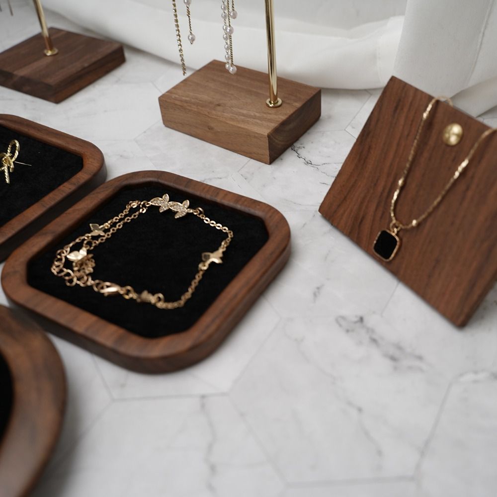 Simple Geometry Wood Rings Tra - Wood Ring Blank ulasan dan harga