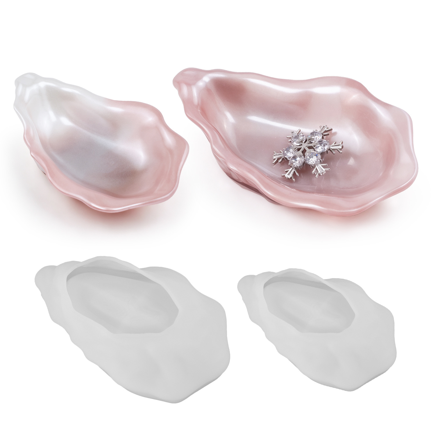 Oyster Shell Tray Silicone Mol - Serving Tray Mold ulasan dan harga