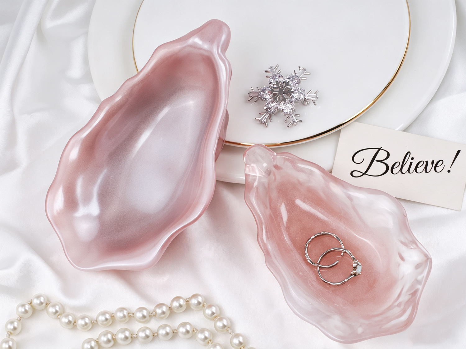 Oyster Shell Tray Silicone Mol - Serving Tray Mold ulasan dan harga