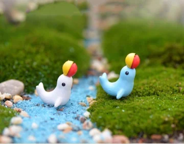 10Pcs/Hedgehog and Cows/Cute A - Terrarium Moss Art ulasan dan harga