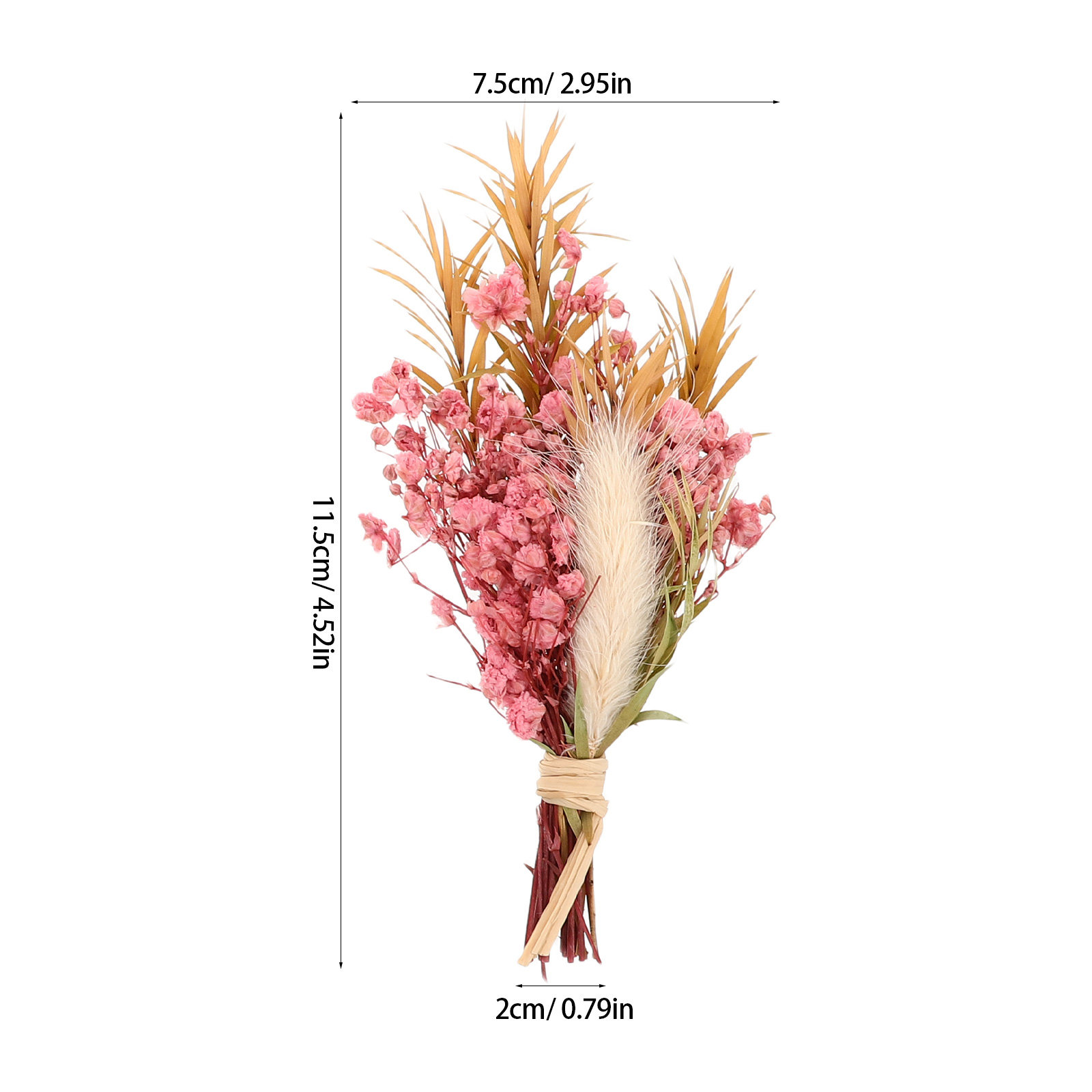 3Pcs Mini Dried Floral Bouquet - Dried Flower Bulk ulasan dan harga