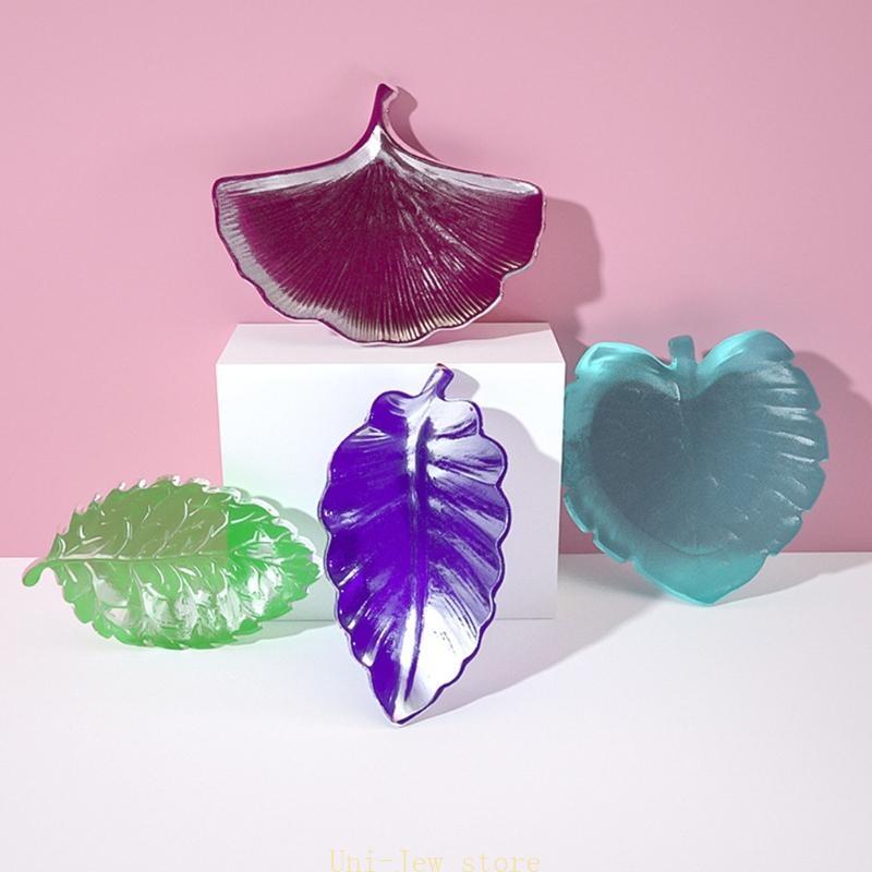 Leaf Shaped Resin Mold DIY Pla - Serving Tray Mold ulasan dan harga
