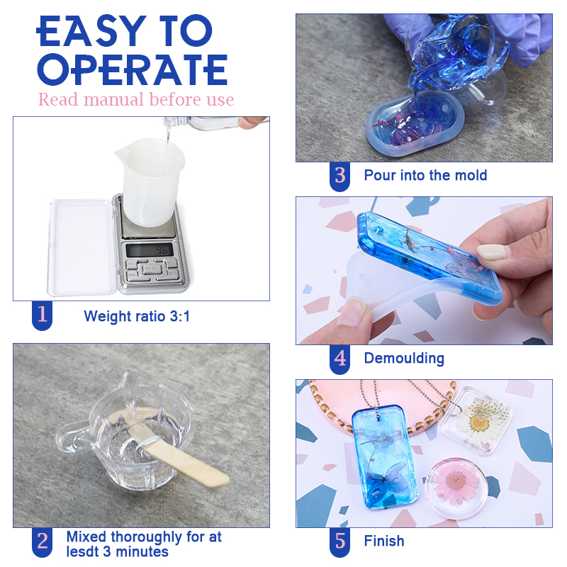 Epoxy Resin Kit Crystal Clear  - Mixing Cup Silicone ulasan dan harga