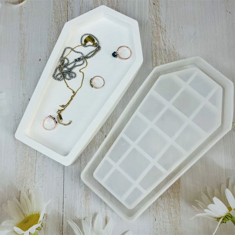 Halloween Coffin Resin Mold Tr - Serving Tray Mold ulasan dan harga
