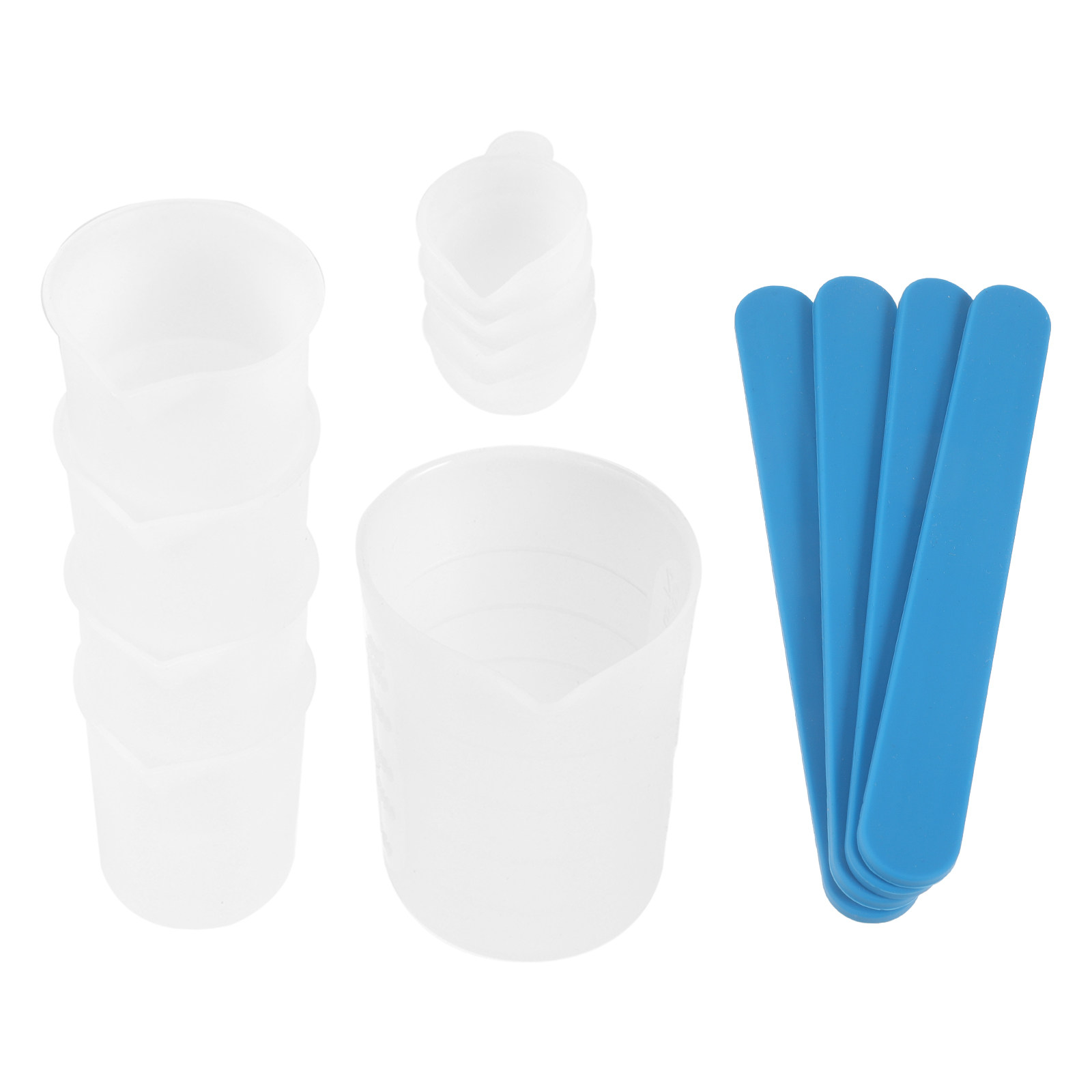 1Set Epoxy Mixing Cup Tool Kit - Mixing Cup Silicone ulasan dan harga