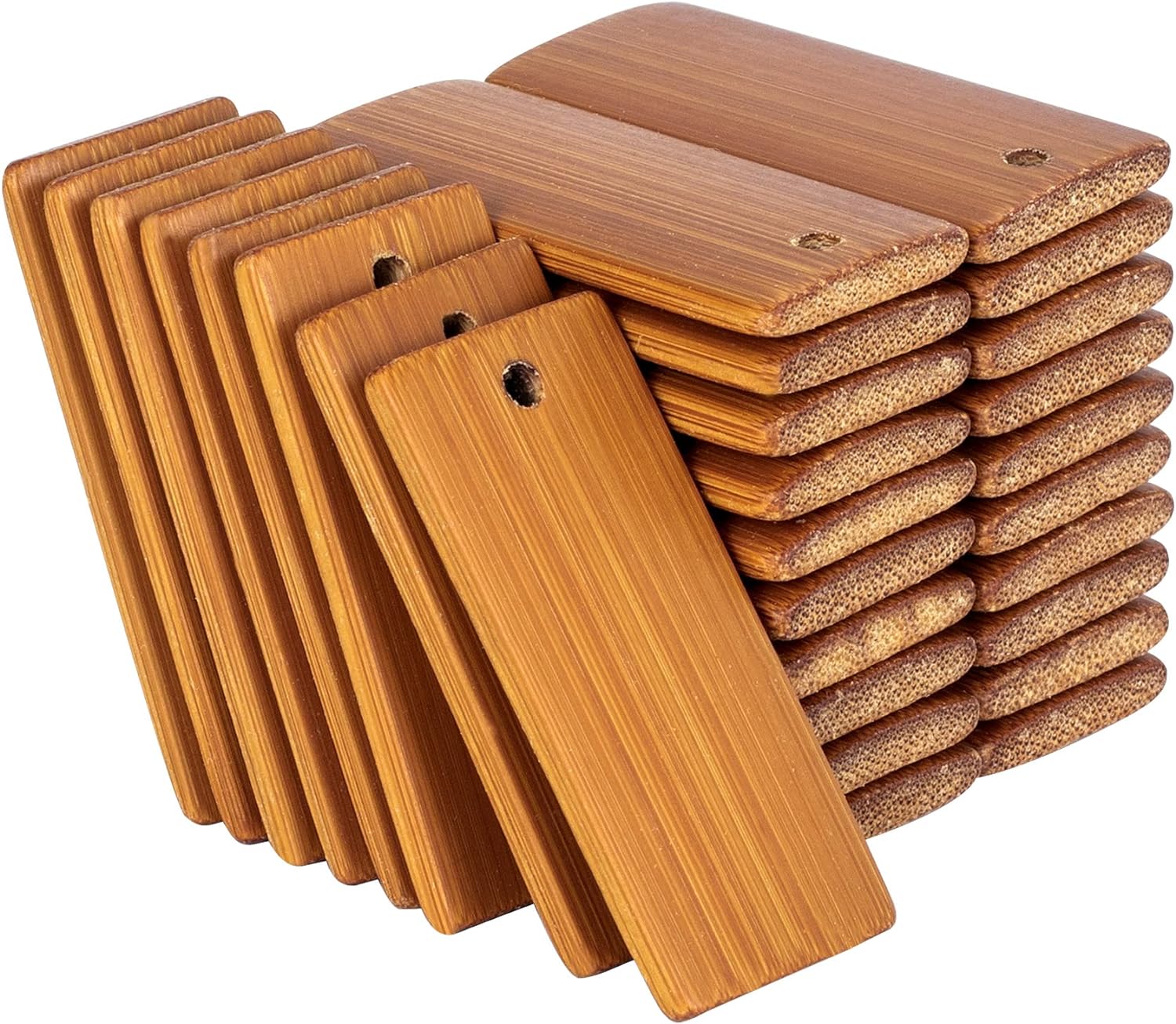 50Pcs Natural Wood Blanks 45x2 - Wood Ring Blank ulasan dan harga