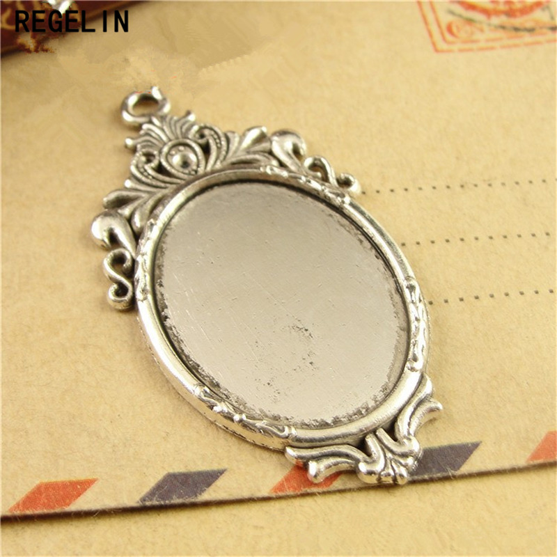 REGELIN Antique Bronze Pendant - Bezels Set Pendant ulasan dan harga