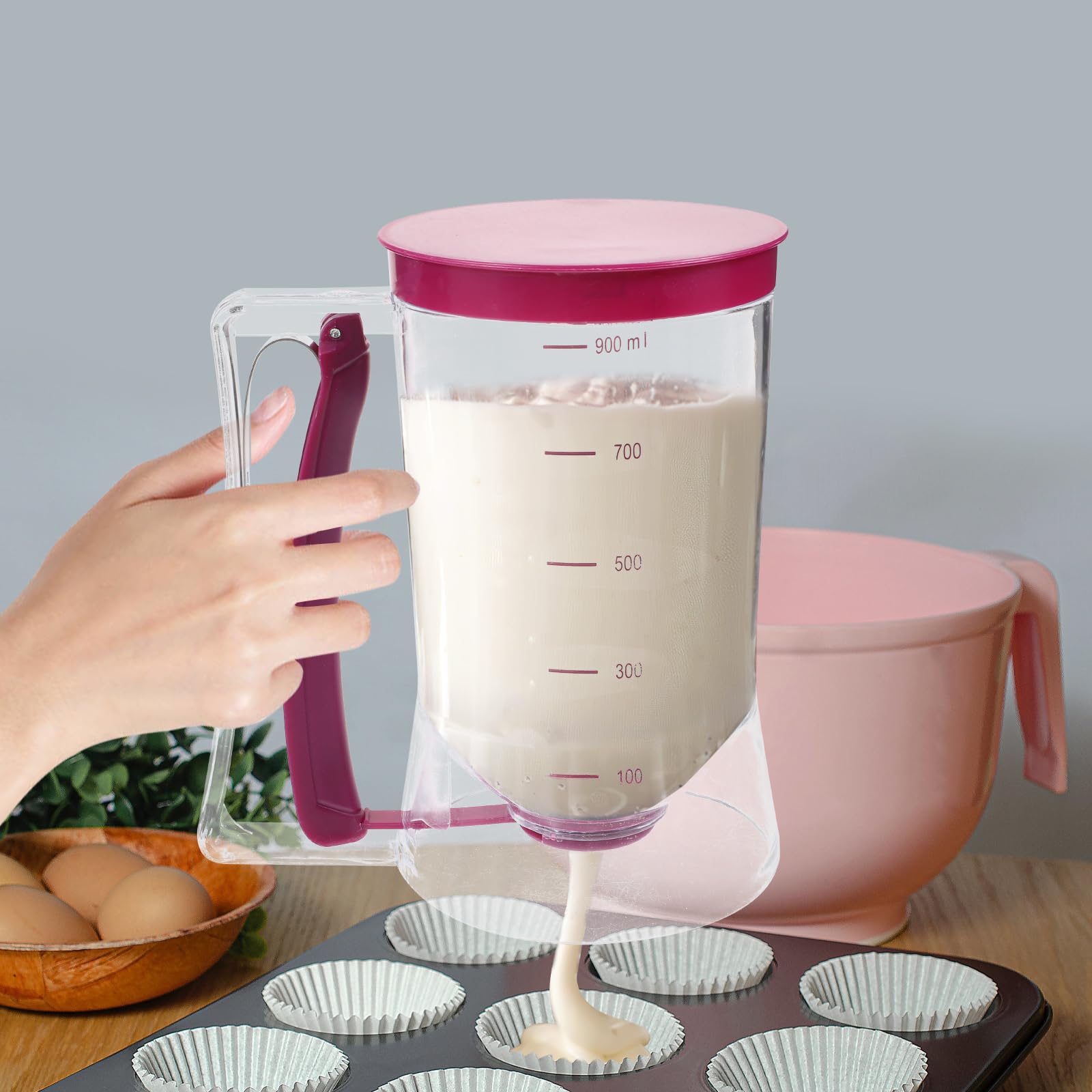900ml Batter Dispenser Cupcake - Mixing Cup Silicone ulasan dan harga