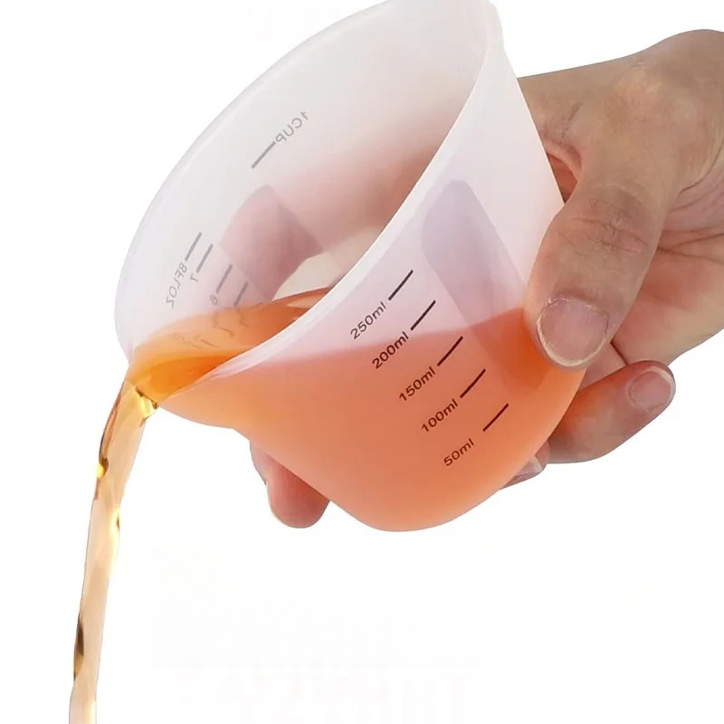 1pc Creative Simple 500ml /250 - Mixing Cup Silicone ulasan dan harga