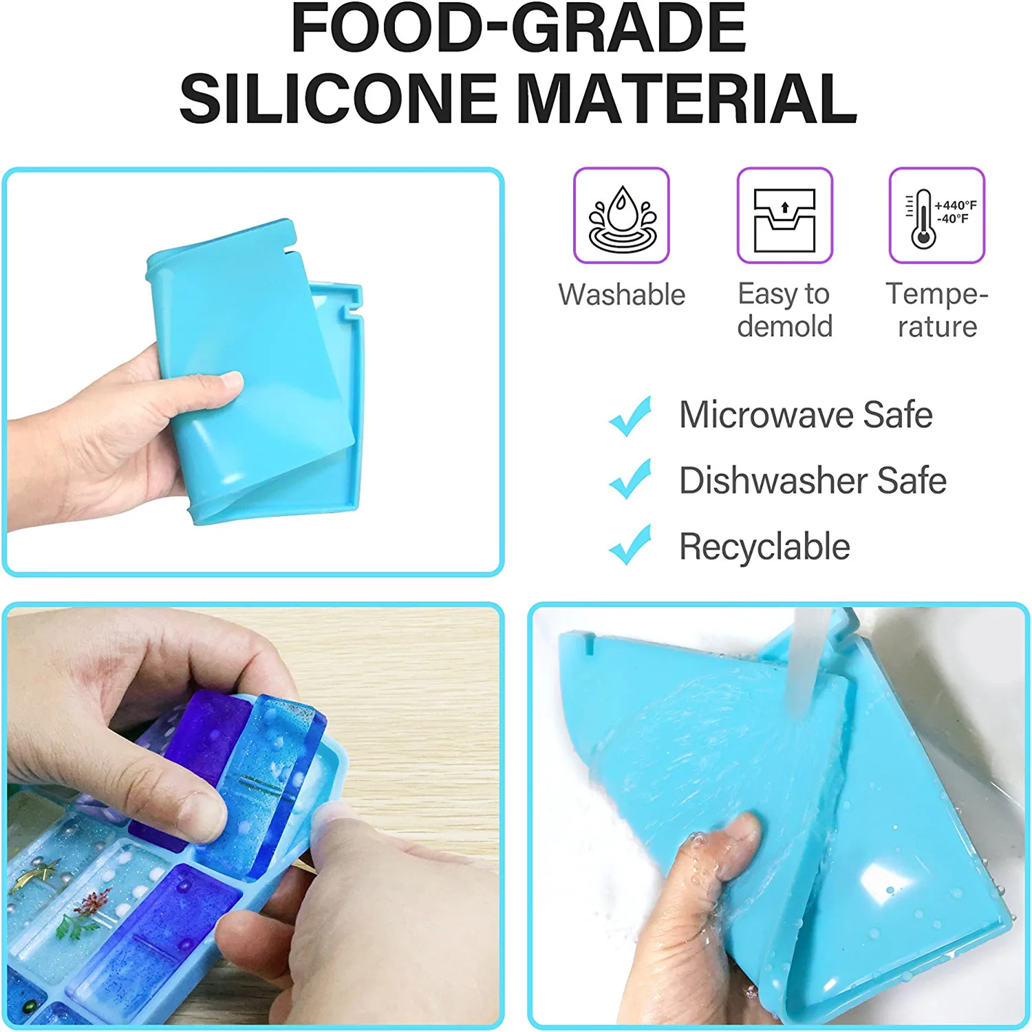 Domino Molds Silicone Epoxy Re - Crafting Resin ulasan dan harga