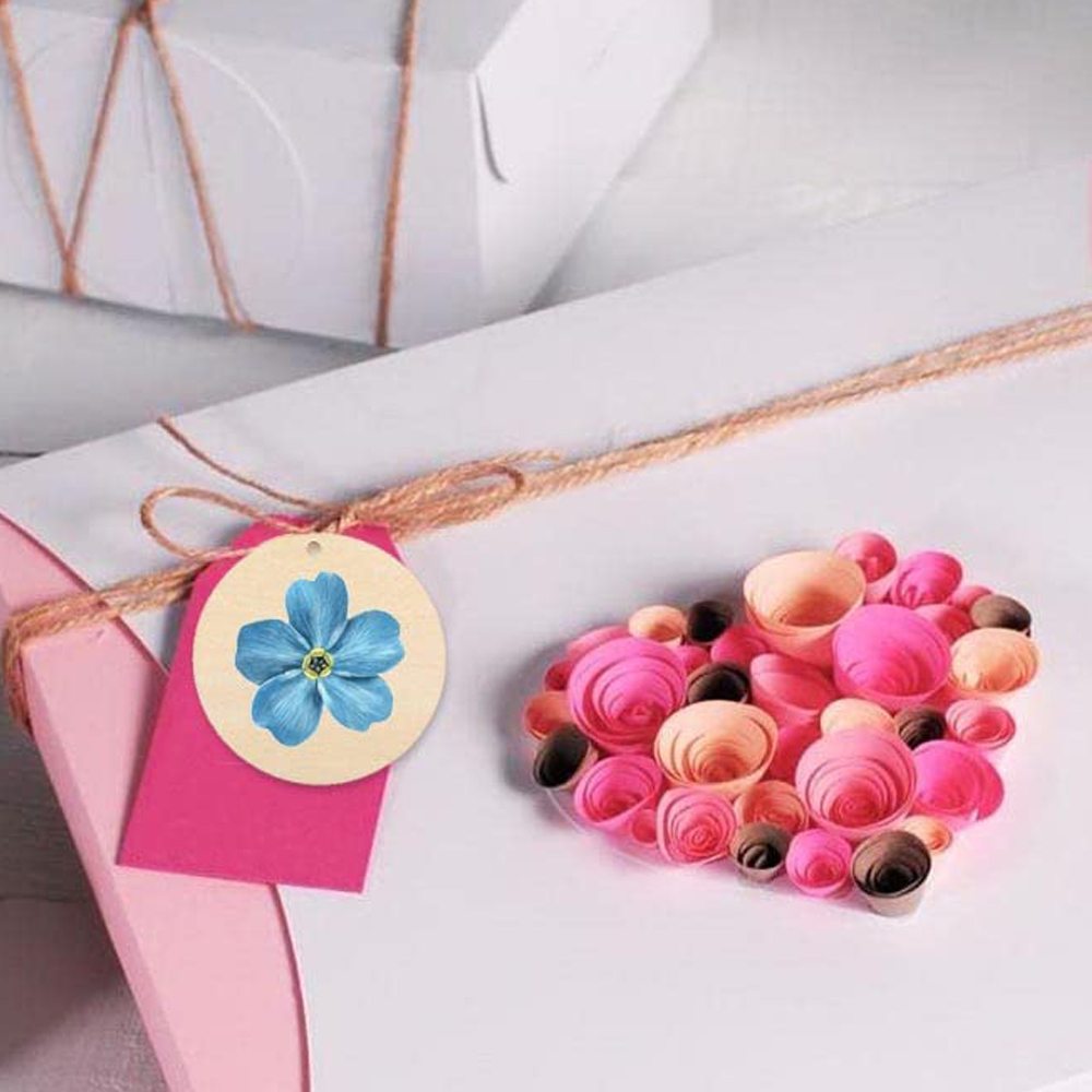 180PCS Blank Round-Shaped Wood - Wood Ring Blank ulasan dan harga