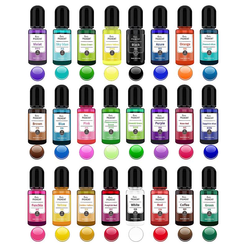 24 Color Art Ink Alcohol Resin - Resin Dye Alcohol ulasan dan harga